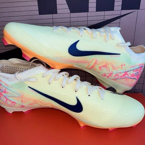 NEW Nike Zoom Vapor 16 Pro KM FG Kylian Mbappe Yellow Soccer FQ8689-800 Size 8.5 - Picture 2 of 6